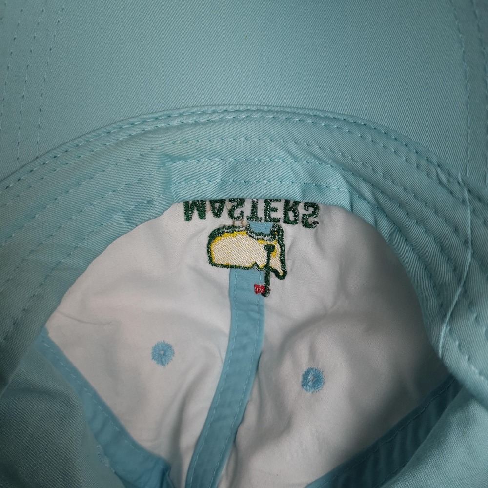 Masters Tournament Hat Cap Strap Back Mens Light Blue Golf Augusta National 2024 - Picture 11 of 12
